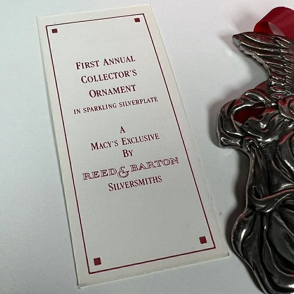 Reed & Barton Macy’s Exclusive 1st in Series Angel Ornament Silverplate